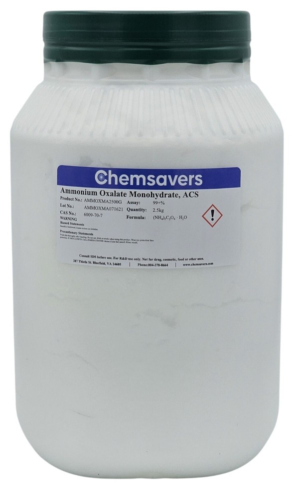 Ammonium Oxalate Monohydrate, ACS, 99+%, 2.5kg