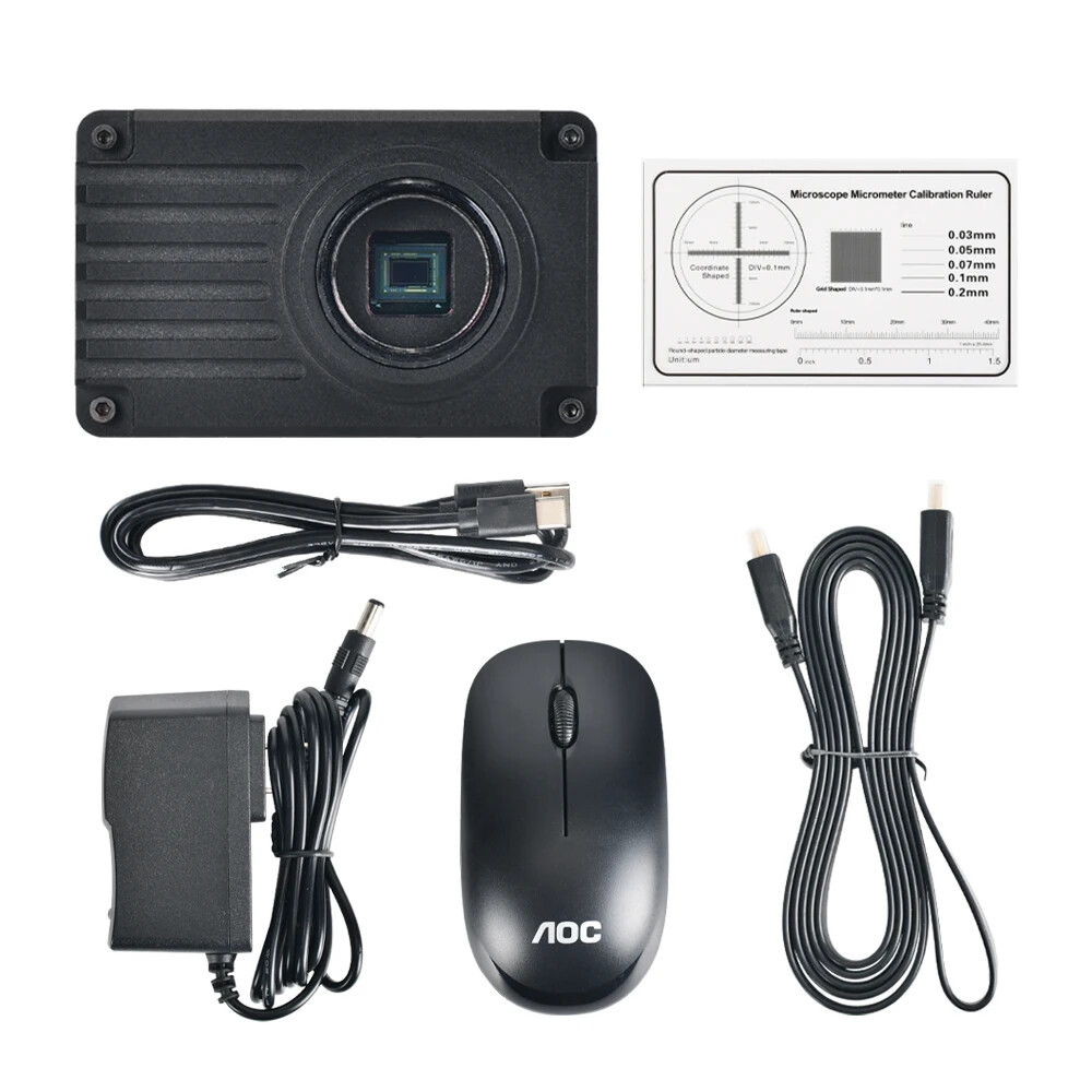 4K FHD 8MP HDMI USB Type-C LAN Industrial Digital Electronic Microscope Camera