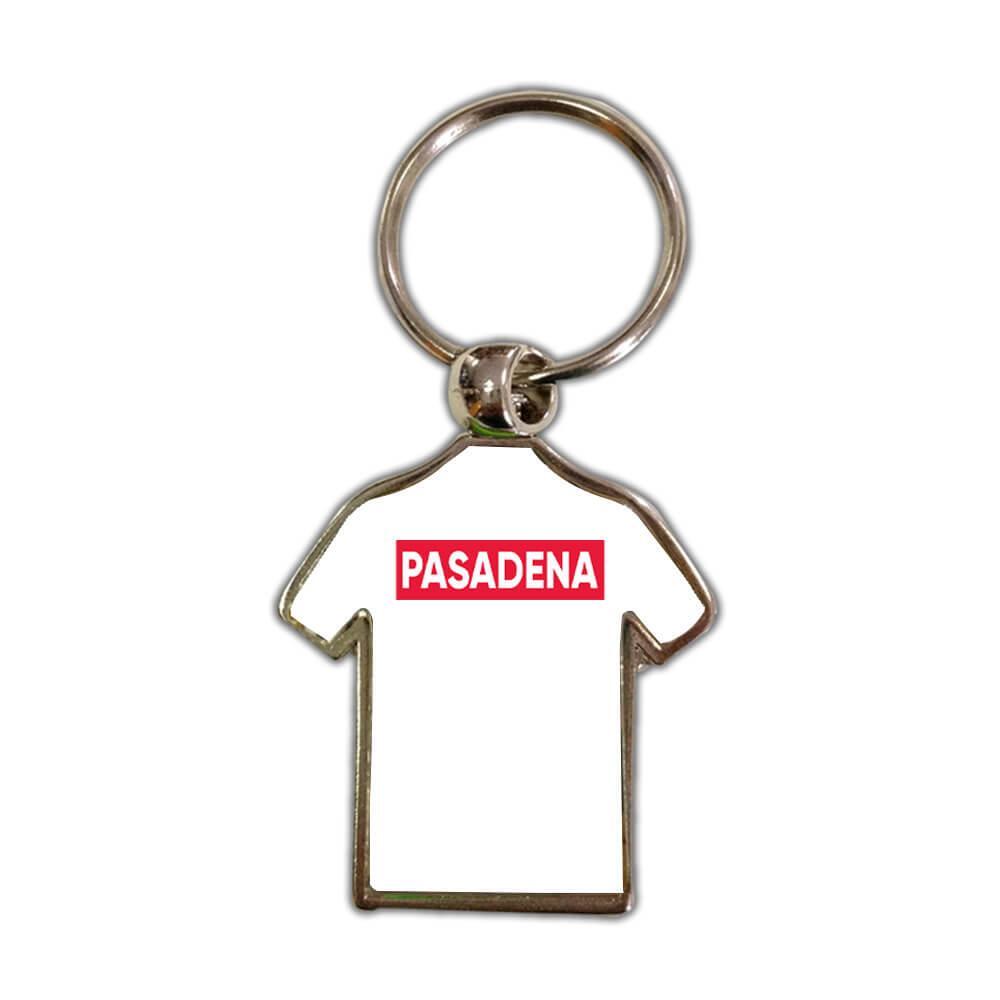 Pasadena California : Gift Shirt Keychain Red Stripe