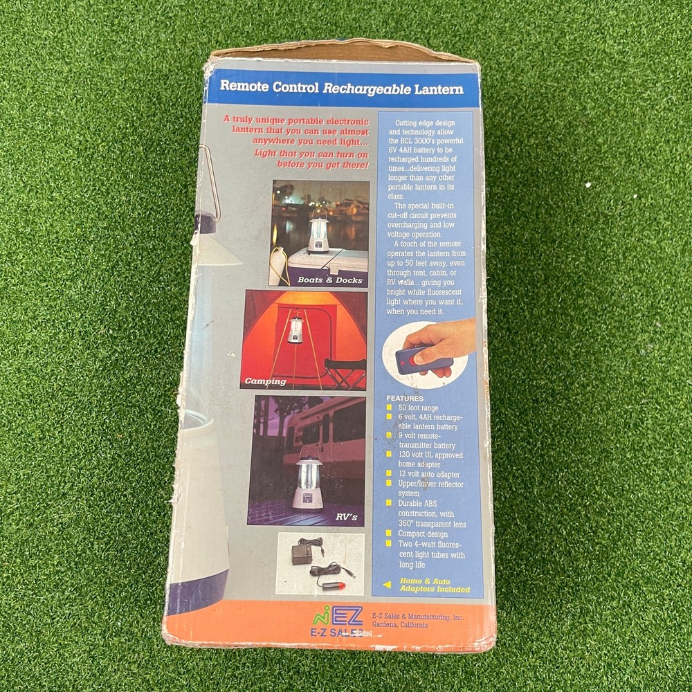 Vintage RCL-3000 Rechargeable Remote Control Lantern Camping Light