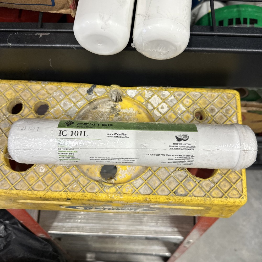 Pentek IC-101L Inline Coconut Carbon Water Filter 1/4 NPT