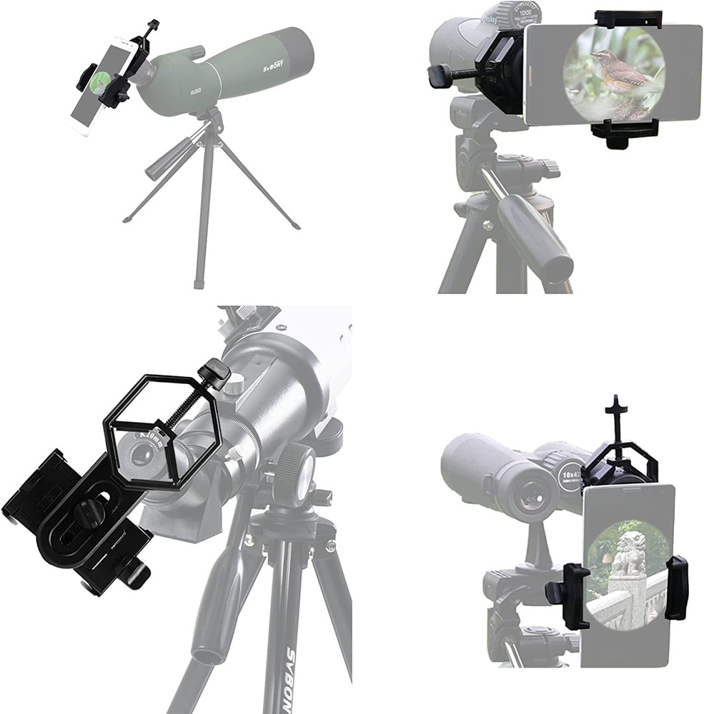Universal Cell Phone Adapter Mount Telescope Phone Mount for Binocular Monocular
