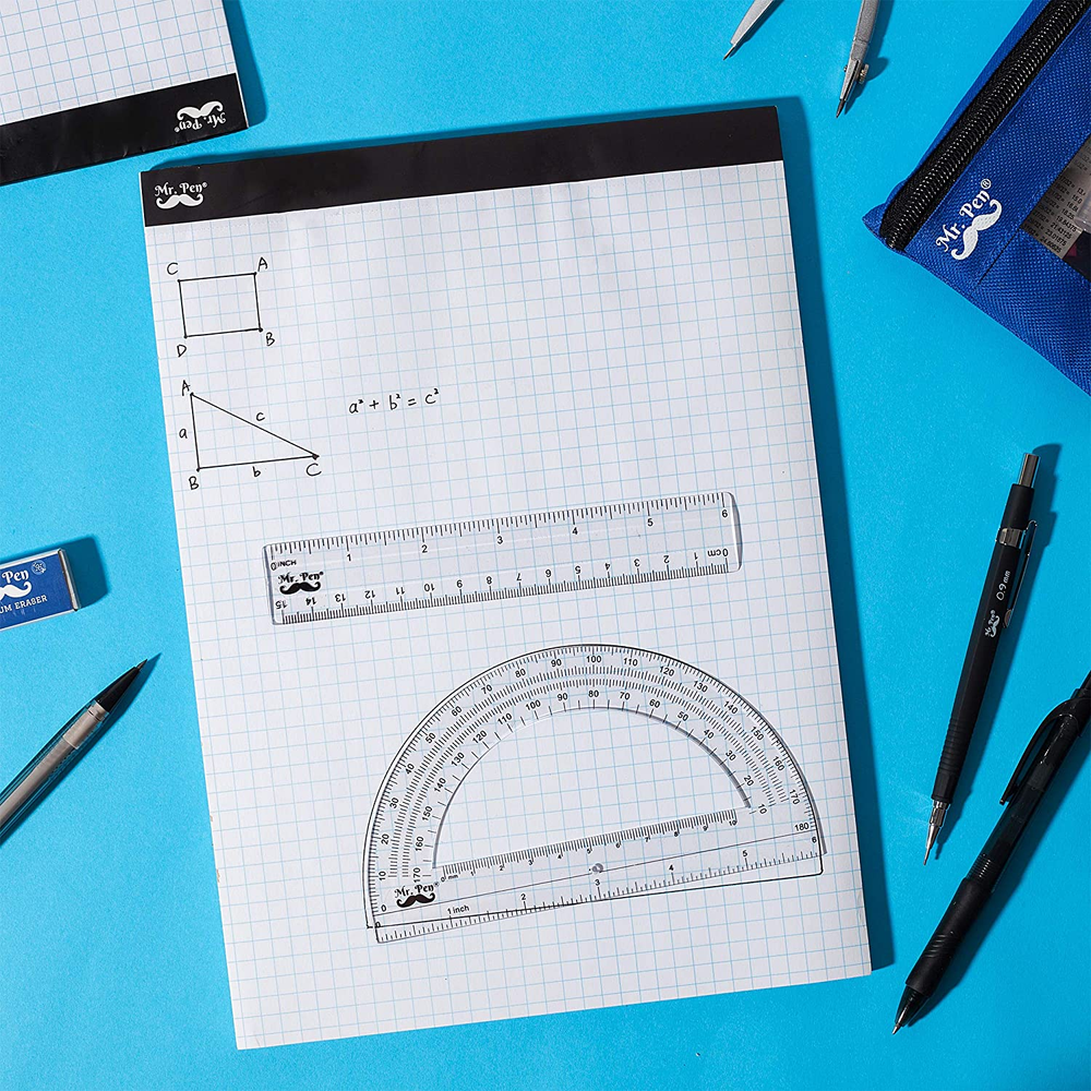 Graph Paper, Grid Paper, 4X4 (4 Squares per Inch), 11"X8.5", 55 Sheet