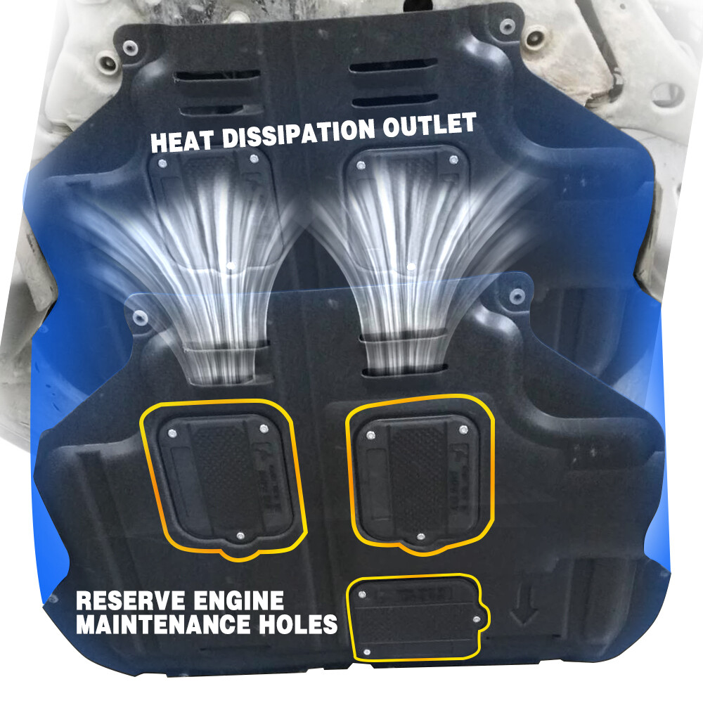 Engine Splash Shield For Ford Focus 2012-2018 Auto Under Guards Mudguard Black