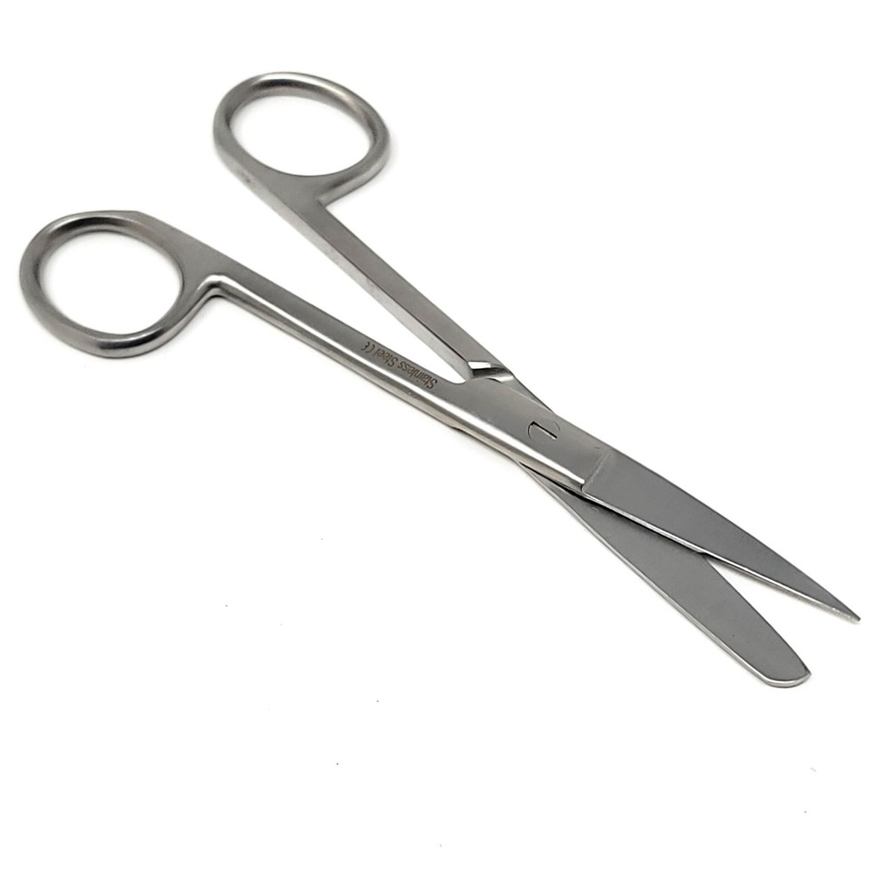 OPERATING DISSECTING DRESSING SCISSORS SHARP BLUNT 6.5" STRAIGHT STAINLESS STEEL