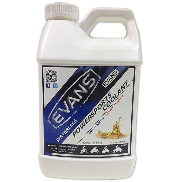 (1) Evans Power Sport Waterless Coolant 64oz & (1) Evans Prep Fluid 1USG