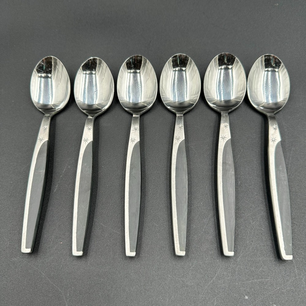 Star Bright Dessert Spoon 2 DOZ Stainless Japan 6pcs