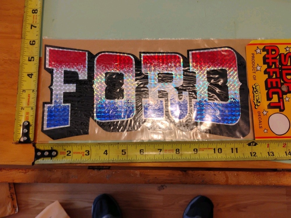 Ford Prismatic Red White And Blue Decal
