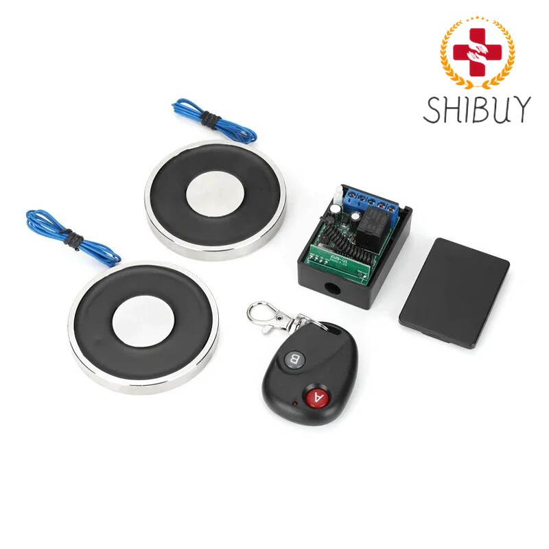 12V 24V Wireless Remote Control Electro Magnet Magnetic Material Cylinder