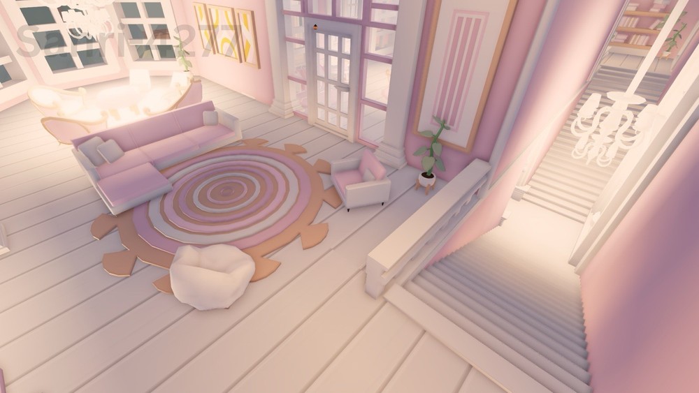 Mansion Pink Glitch Home Adopt House