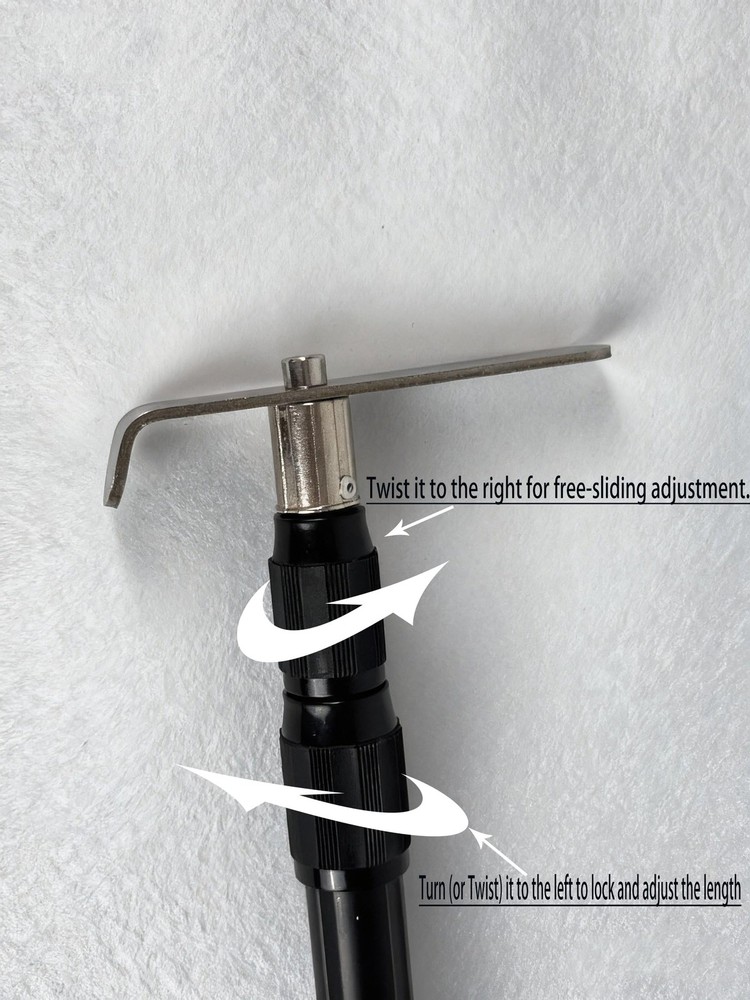 Flowpubs 6.9FT Telescoping Truck Bed Cargo Hook, HeavyDuty Extendable Retriev...