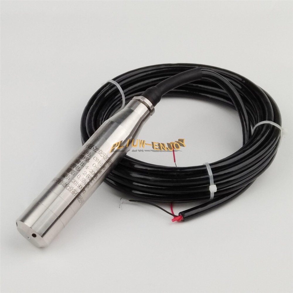 4-20MA 1.0m Range Water Level Transmitter Liquid Level Transducer Sensor
