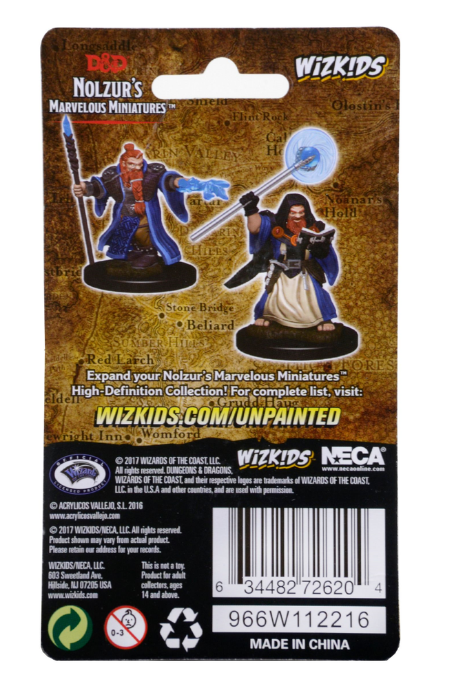 D&D Nolzur's Marvelous Miniatures: Dwarf Male Wizard