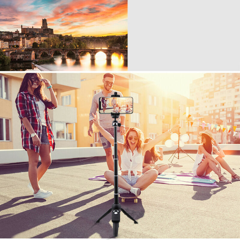 Universal Selfie Stick Tripod Stand for Cell Phone camera with Bluetooth Remote