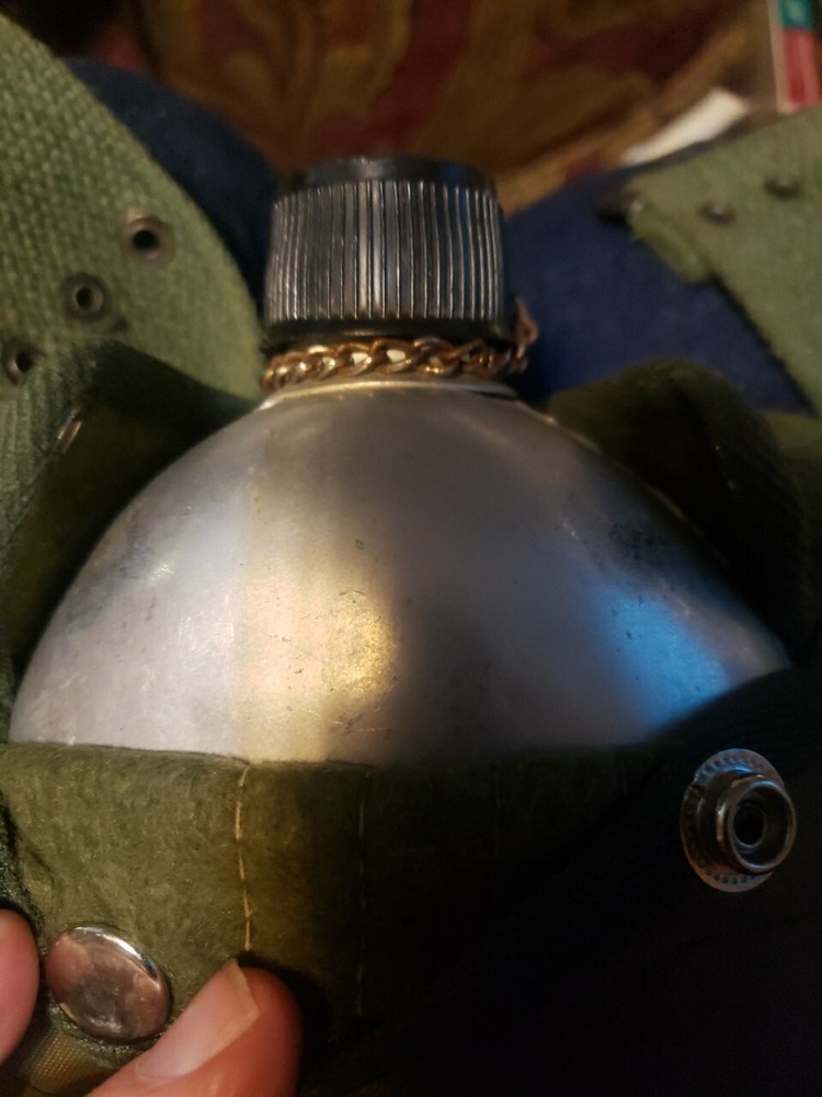 Aluminum Army Canteen And Belt
