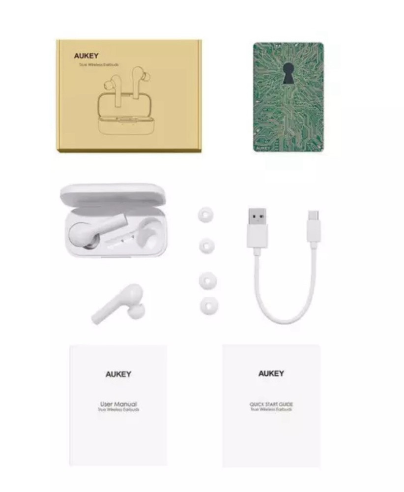 AUKEY Move Compact True Wireless Earbuds White
