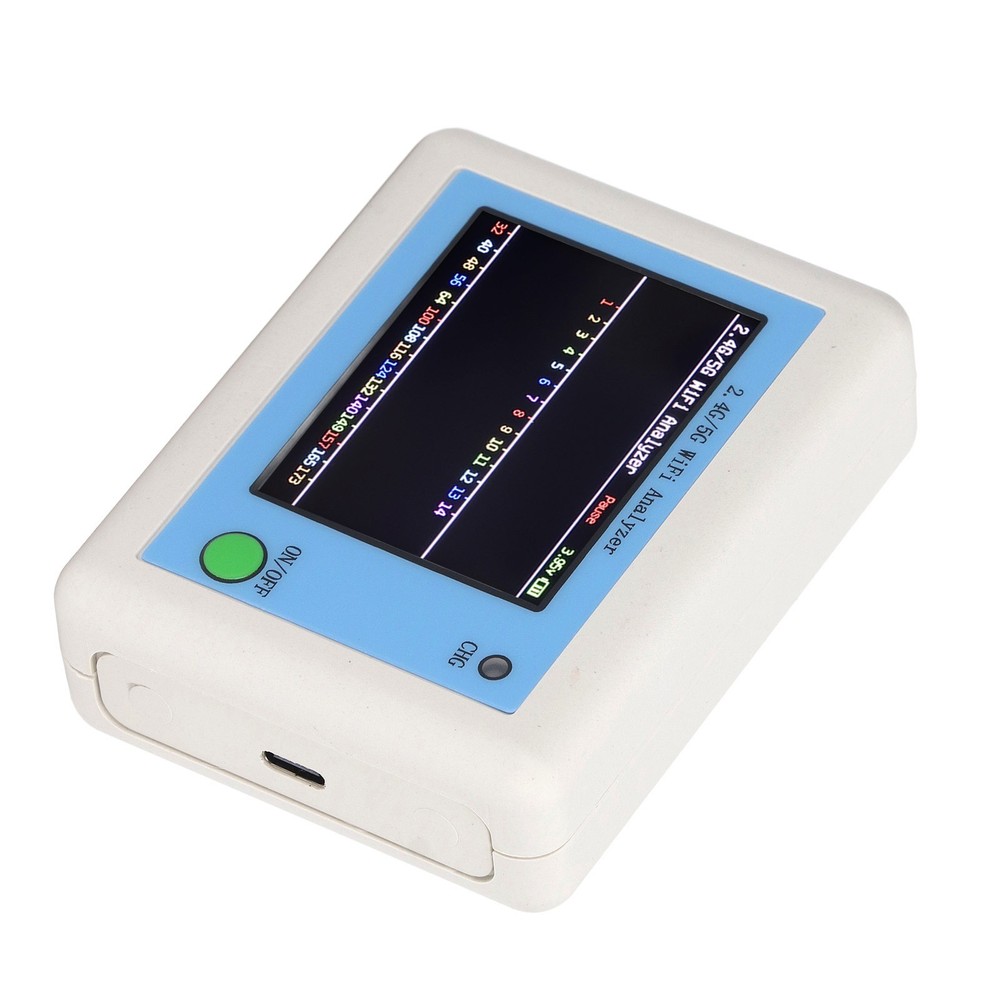 2.4G 5G WIFI Analyzer TFT Color Screen Light Indication Network Signal Scanner