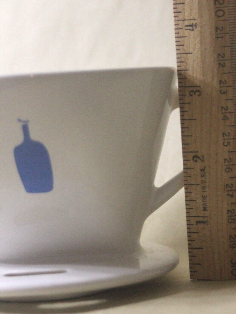 Blue Bottle Coffee White Ceramic Pour Over Cone Retired Design