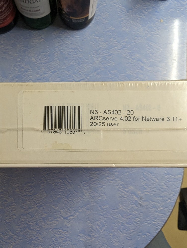 CHEYENNE ARCSERVE OPEN THE BACK UP SOLUTION - DATA MANAGMENT SOFTWARE