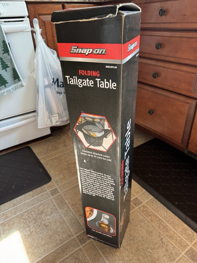 Snap-On Tools Folding Collapsable Tailgate Table Brand New In Original Box