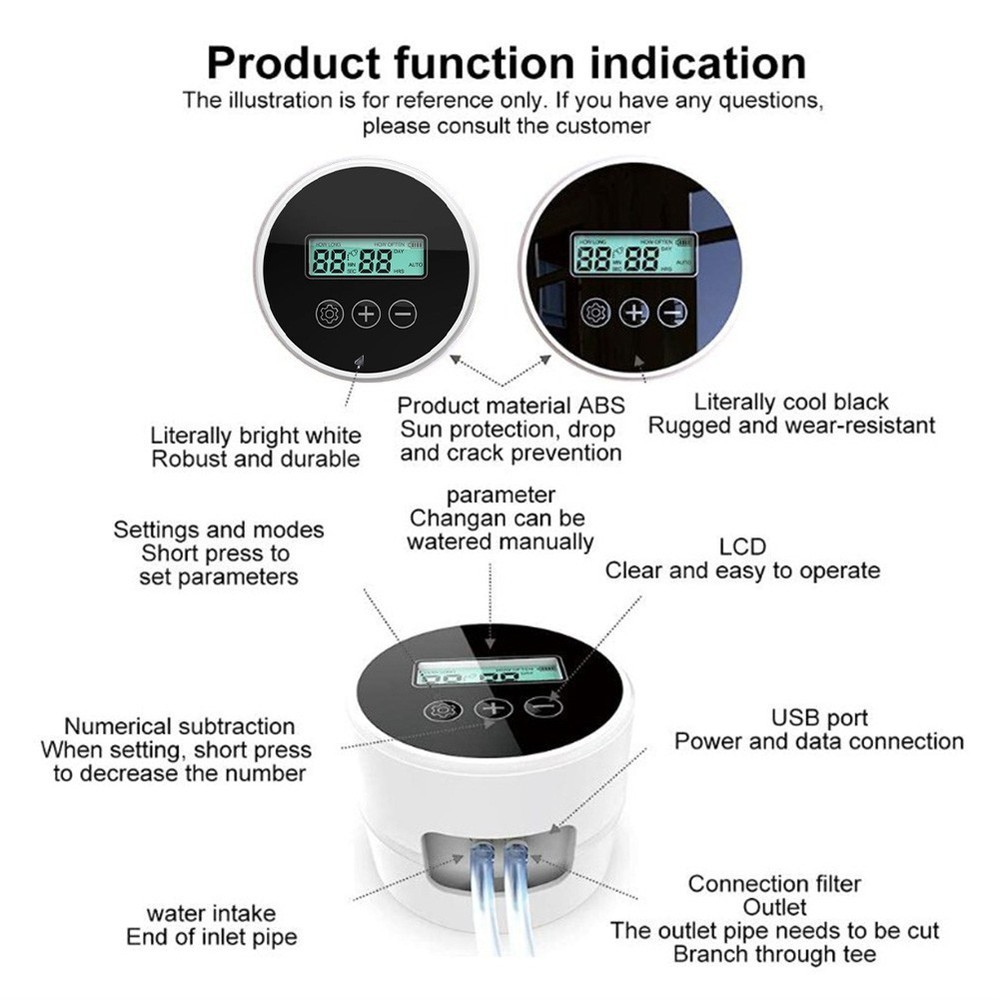 Smart Watering Device with Timer Control for Automatic Plant Irrigation System