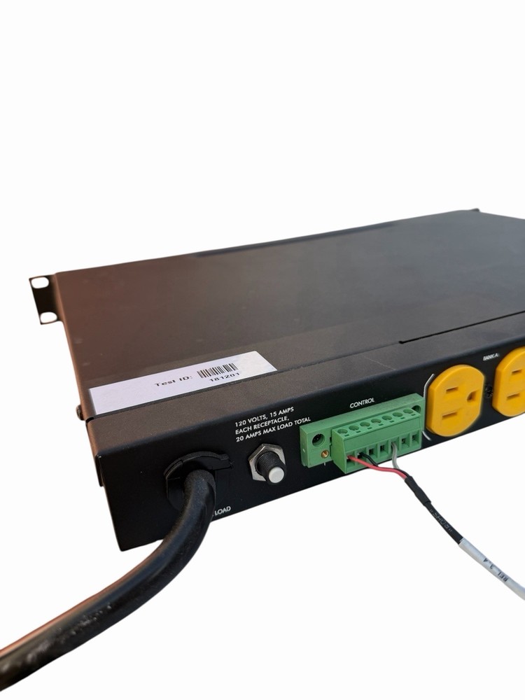 SurgeX SEQ-1U Programmable Sequencer Surge Eliminator 120V/20A Remote Key Lock