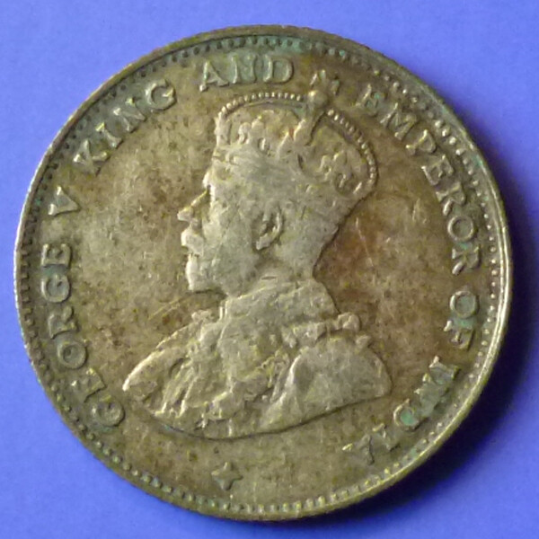 ​Straits Settlements 10 Cents 1918 km 29a Silver