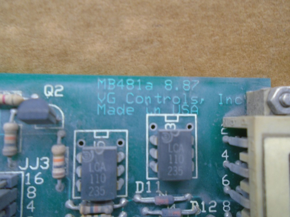 ABB VGC Controls MB481 MB 481a 8.87 W343