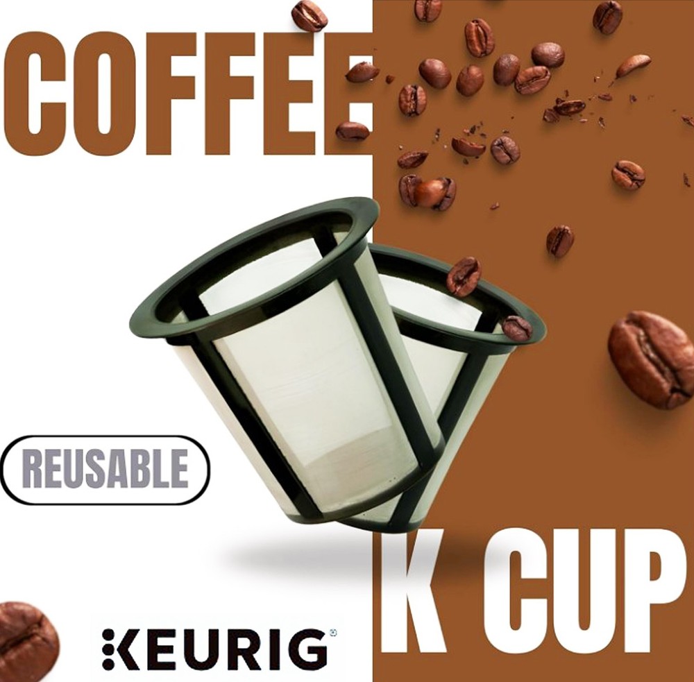 6 Genuine Keurig My K Cup Reusable Coffee Filter Refillable Basket Replacements