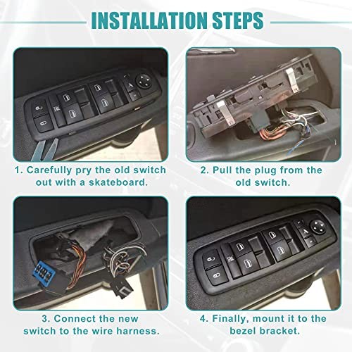 Front Left Driver Side Master Power Window Switch Fit for Land Rover LR3 -