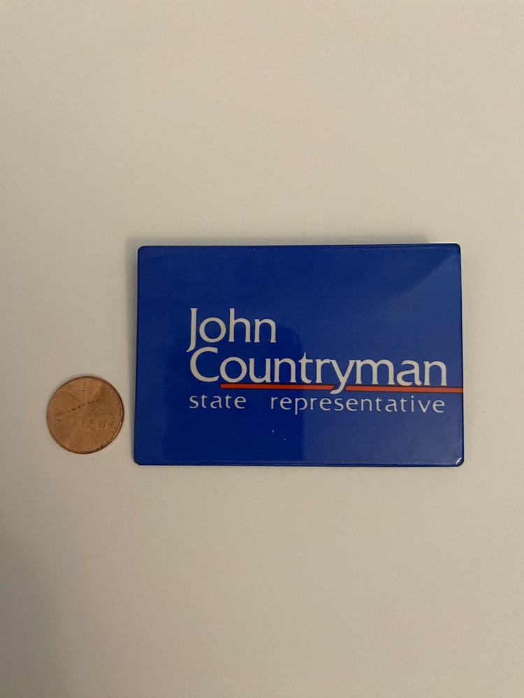 John Countryman State Representative Pin Back Button P25