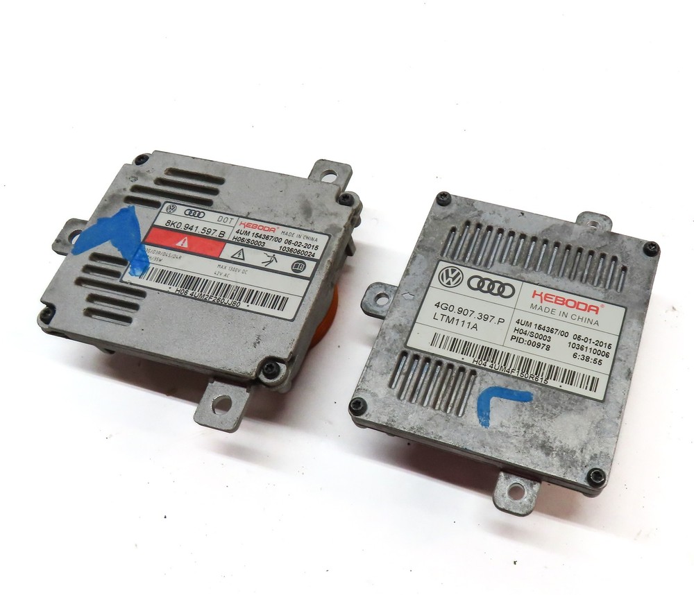 2015 AUDI A3 (8V) FRONT LEFT DRIVER HEADLIGHT LAMP LED BALLAST MODULE SET/2