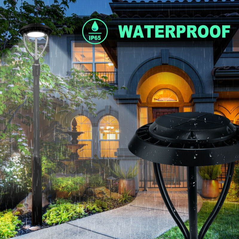 100W LED Post Top Lights 400W Equivalent Circular Area Pole Lights for Pathway