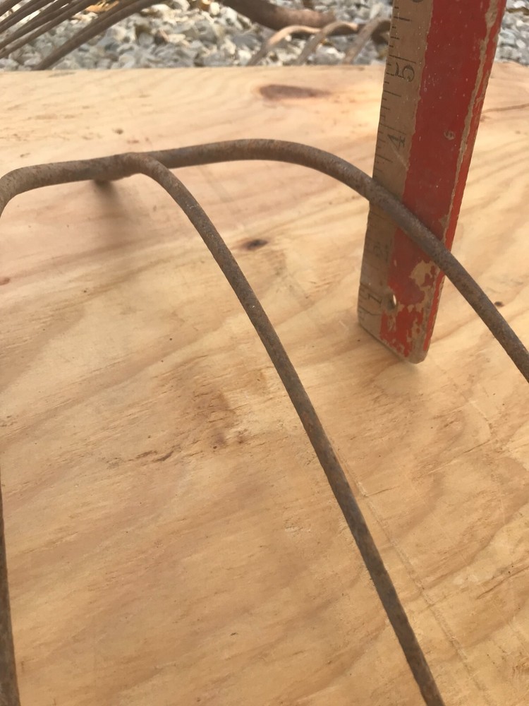 Fork Rake Head 3 Thines Rusty Rustic no handle Original Vintage Primitive Metal