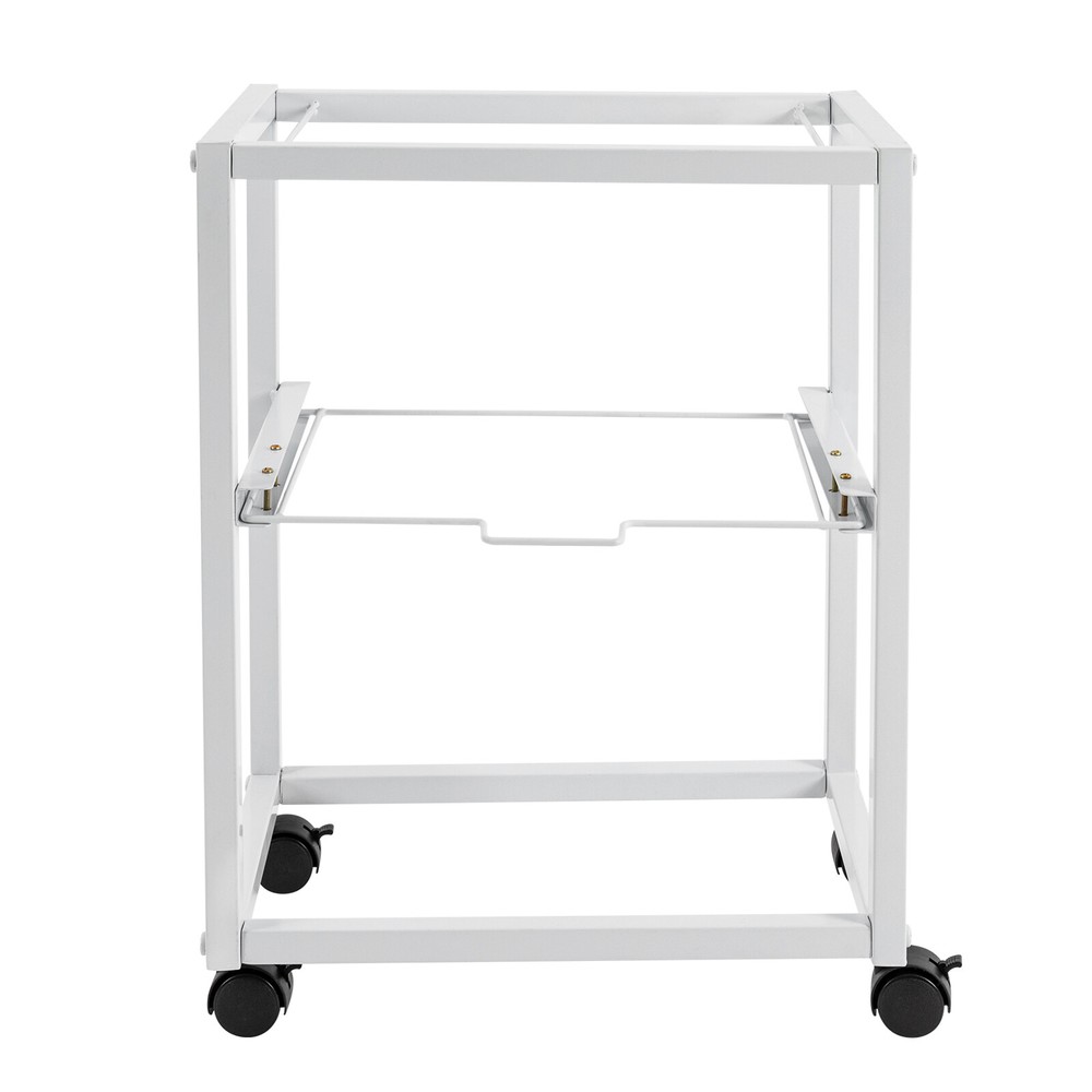 Pull-out Movable File Carts Rolling Folder Carts 2 Tiers Hanging Files W/ Wheels