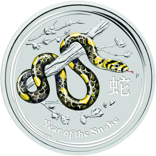2013 $30 AUSTRALIA SNAKE 1 KILO SILVER DIAMOND GEMSTONE EYE COLORIZED BOX & COA