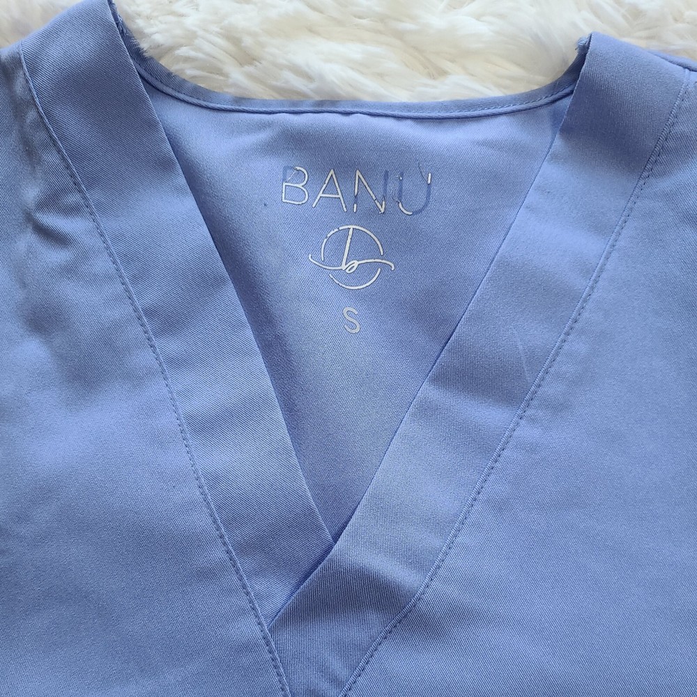 Unisex Light Blue Scrub Set Size XS, EUC