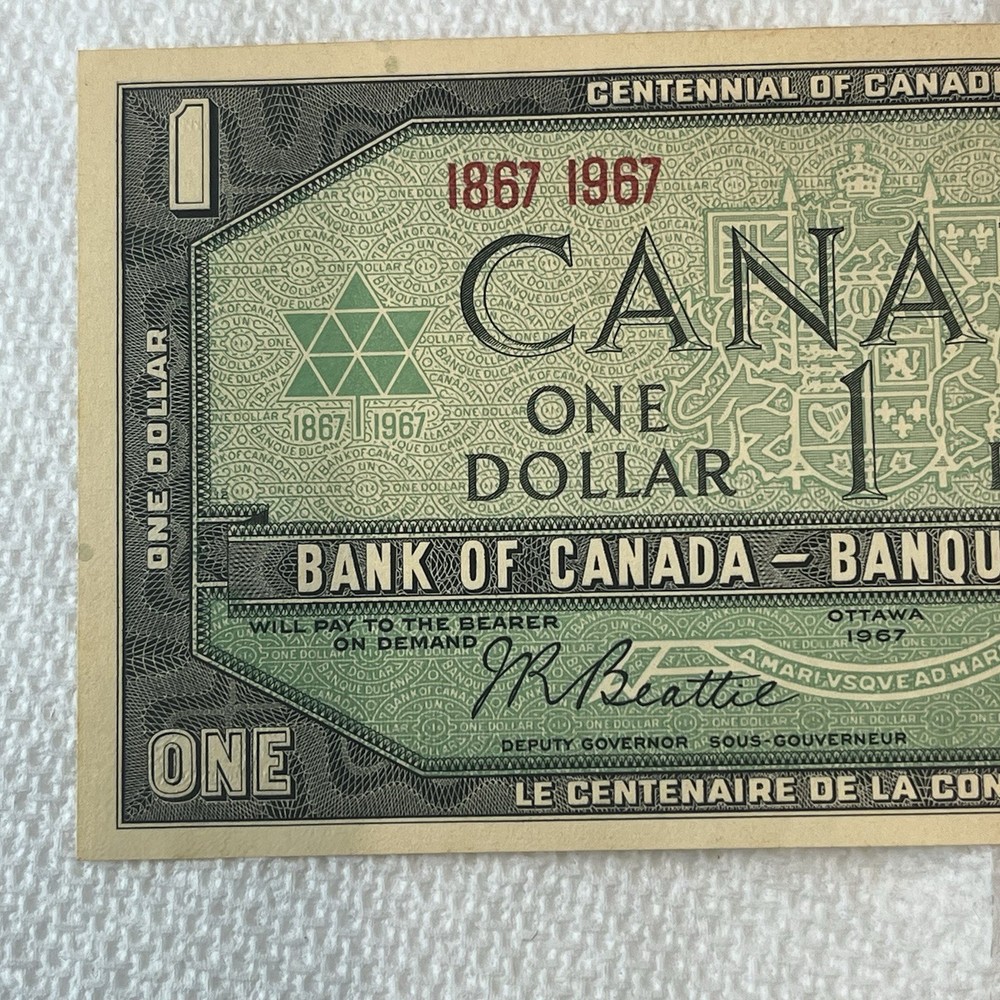 Canada 1967 Centennial One Dollar Banknote