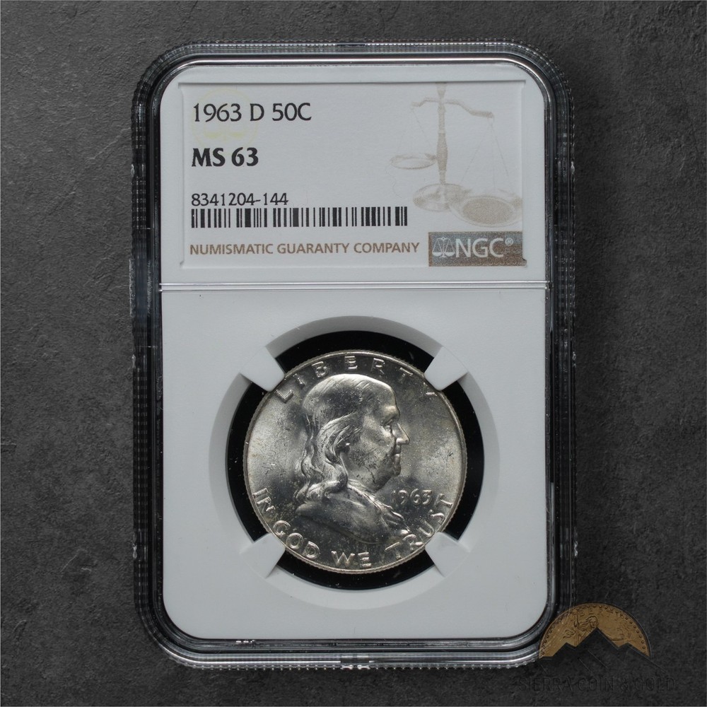 1963-D Franklin Half Dollar 50C - NGC MS63 - Denver