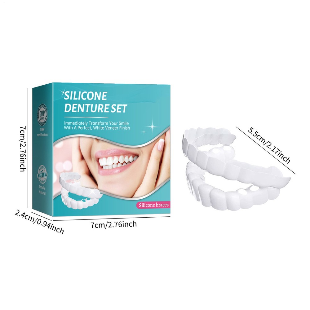 Teeth Dentures Tooth Replacement Set Upper And Lower Dentures For High Grade