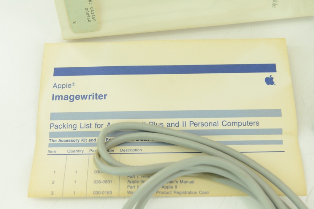 Apple Lot - Epson APL Board & Cable - Imagewriter Printer Cable - Empty Boxes