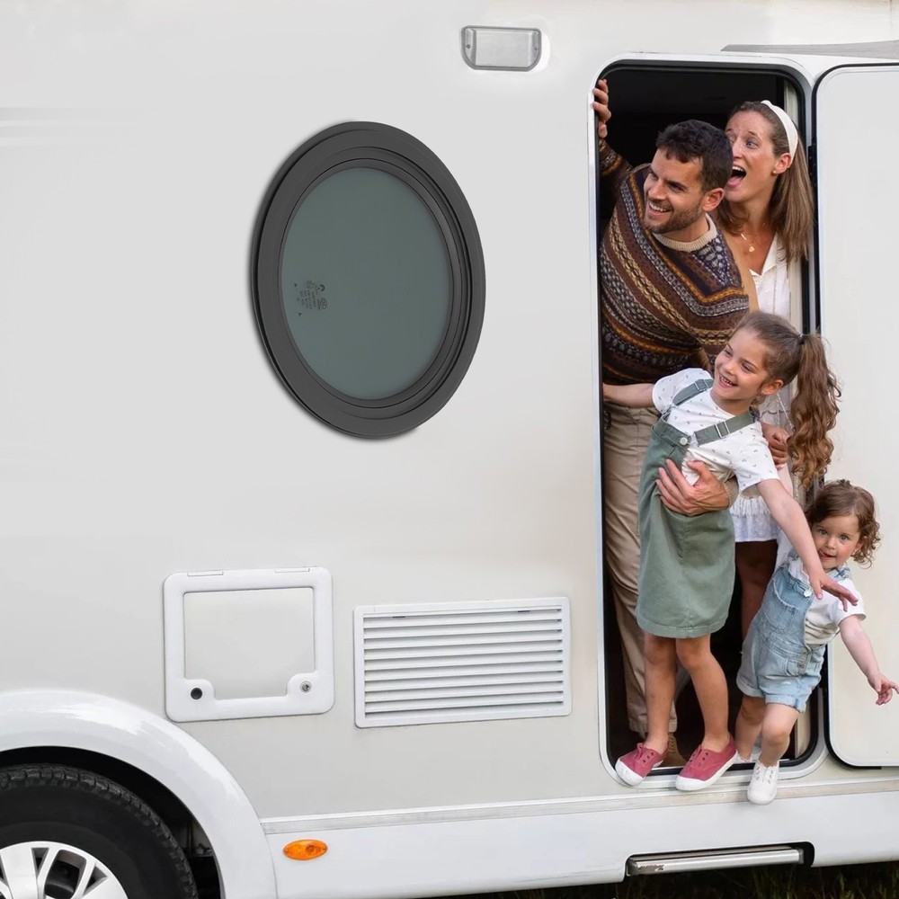 Round Fixed RV Window RV Window Replacement Round Venting Window With Trim Ring