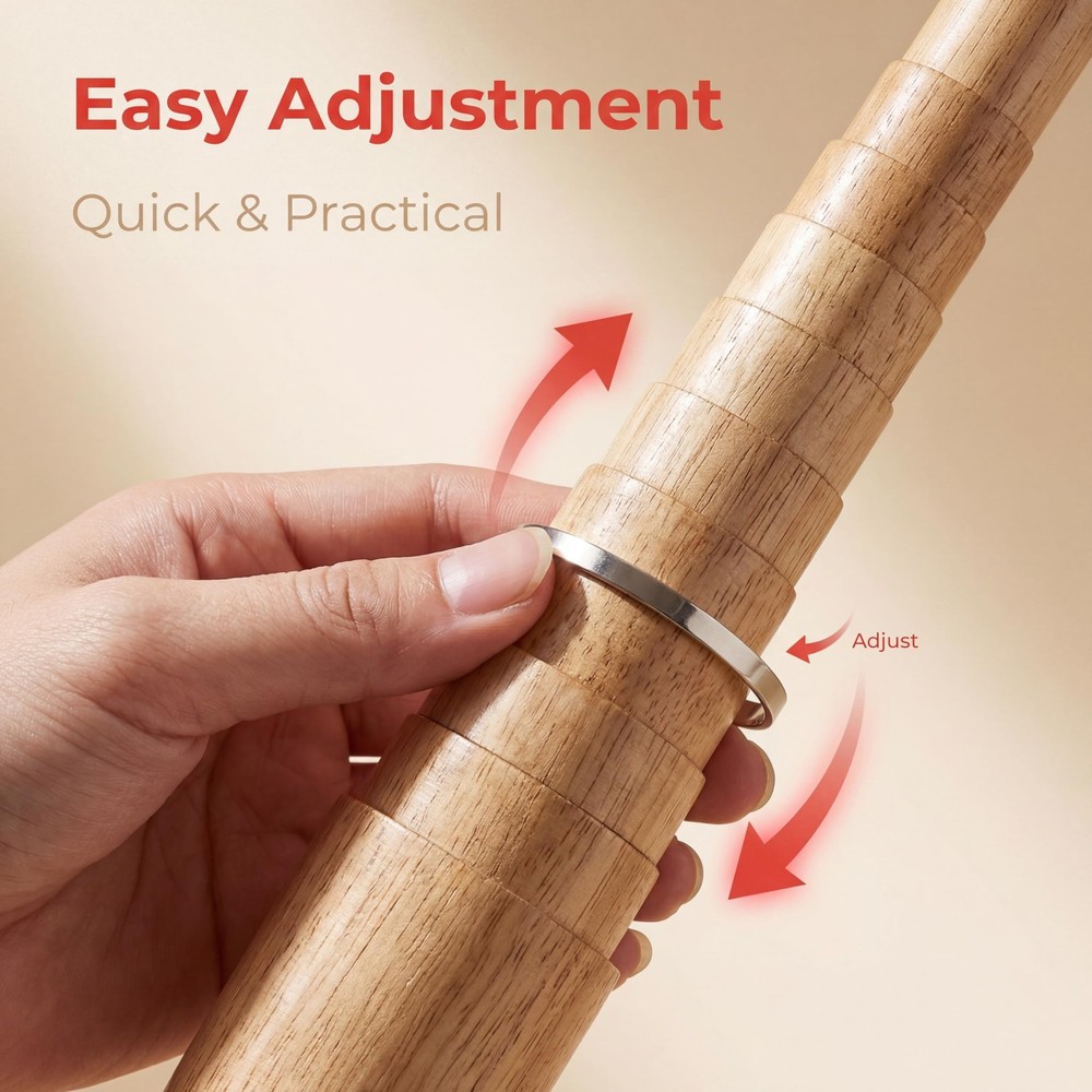 Bracelet Mandrel, Wooden Step Bangle Mandrel Sizer Adjust Adjuster...