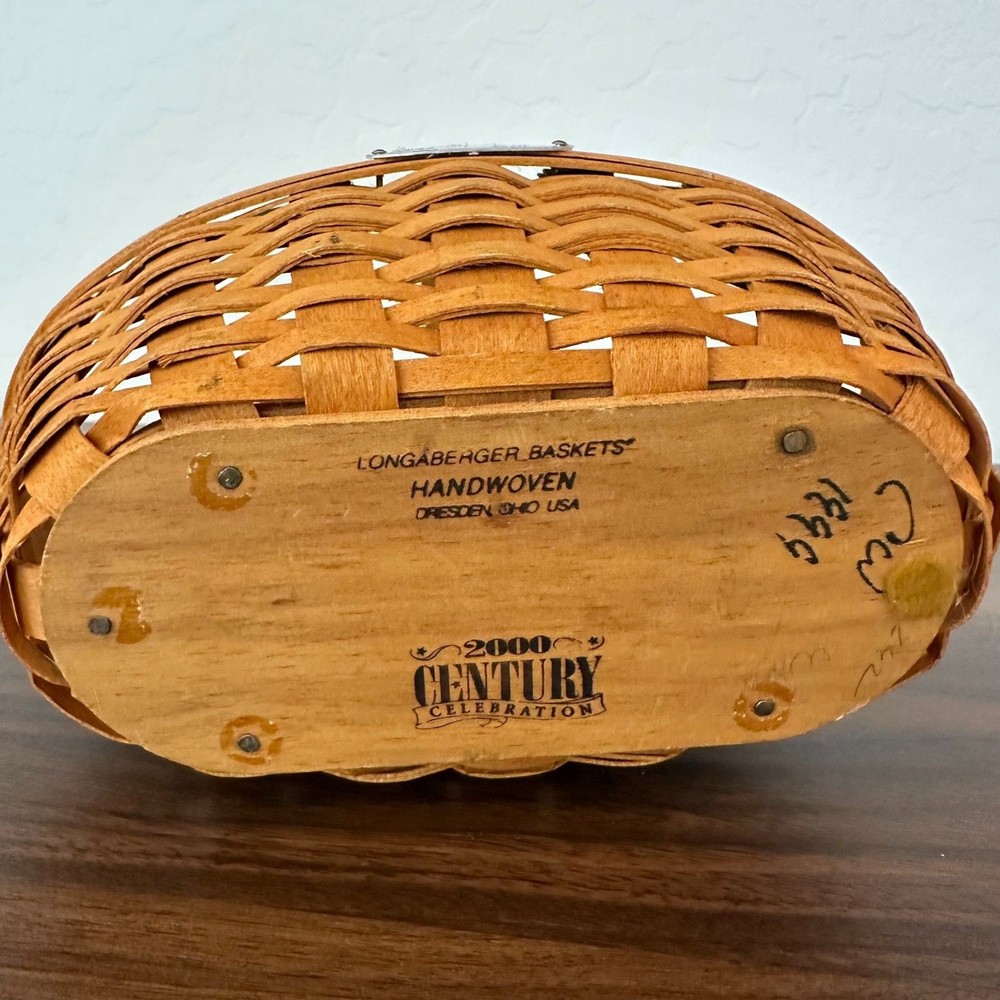 Longaberger Century Celebration 2000 Cheers Basket