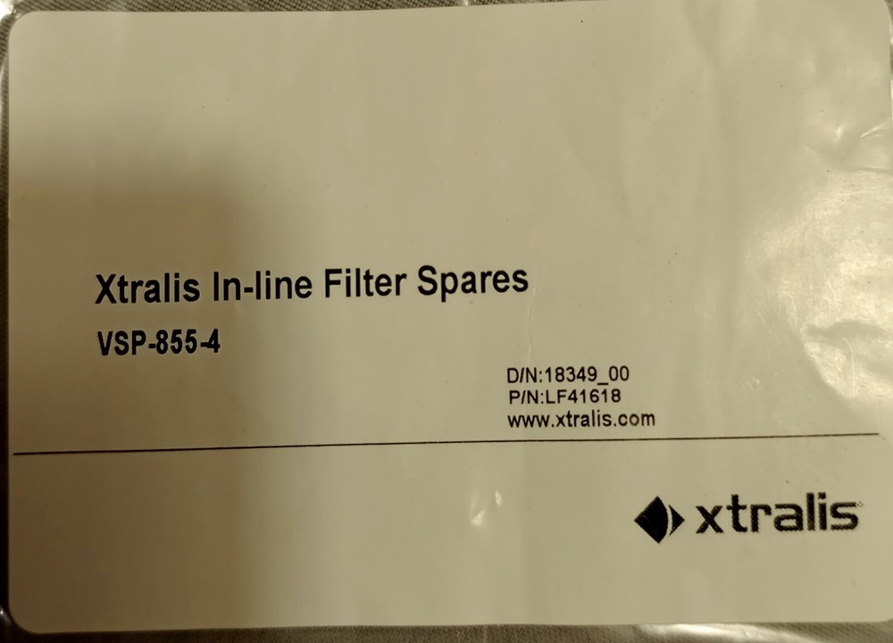 VSP-855-4 Xtralis In-Line Filter Spares
