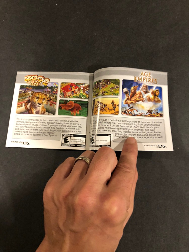 Nintendo DS THQ Insert