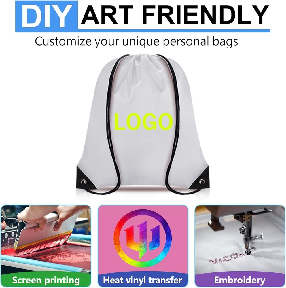 Drawstring Backpack Bulk 60 PCS, Bags String Multicolor