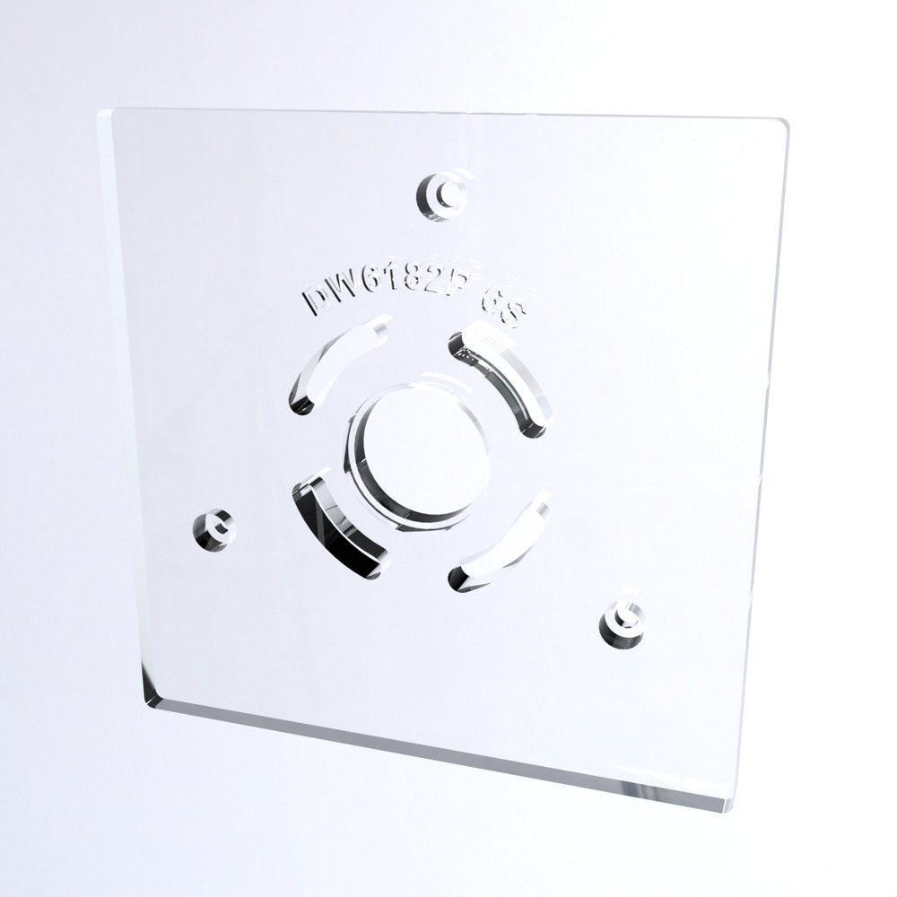 3/8" Thick 6" Square baseplate upgrade with bushing compatibility for DW6182