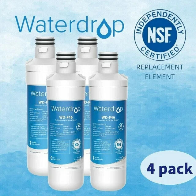 Waterdrop Replacement for LG® LT1000P® ADQ74793501 Refrigerator Water Filter