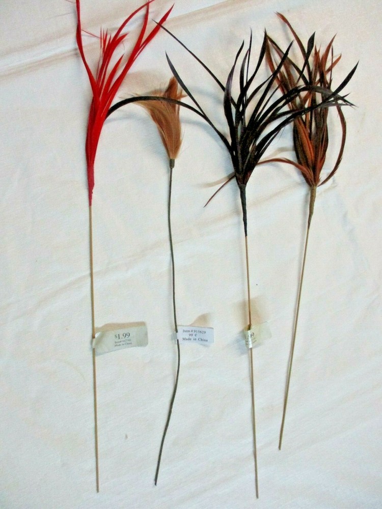 4 - Feather Picks - Fresh Impressions - 18" - 20.5"